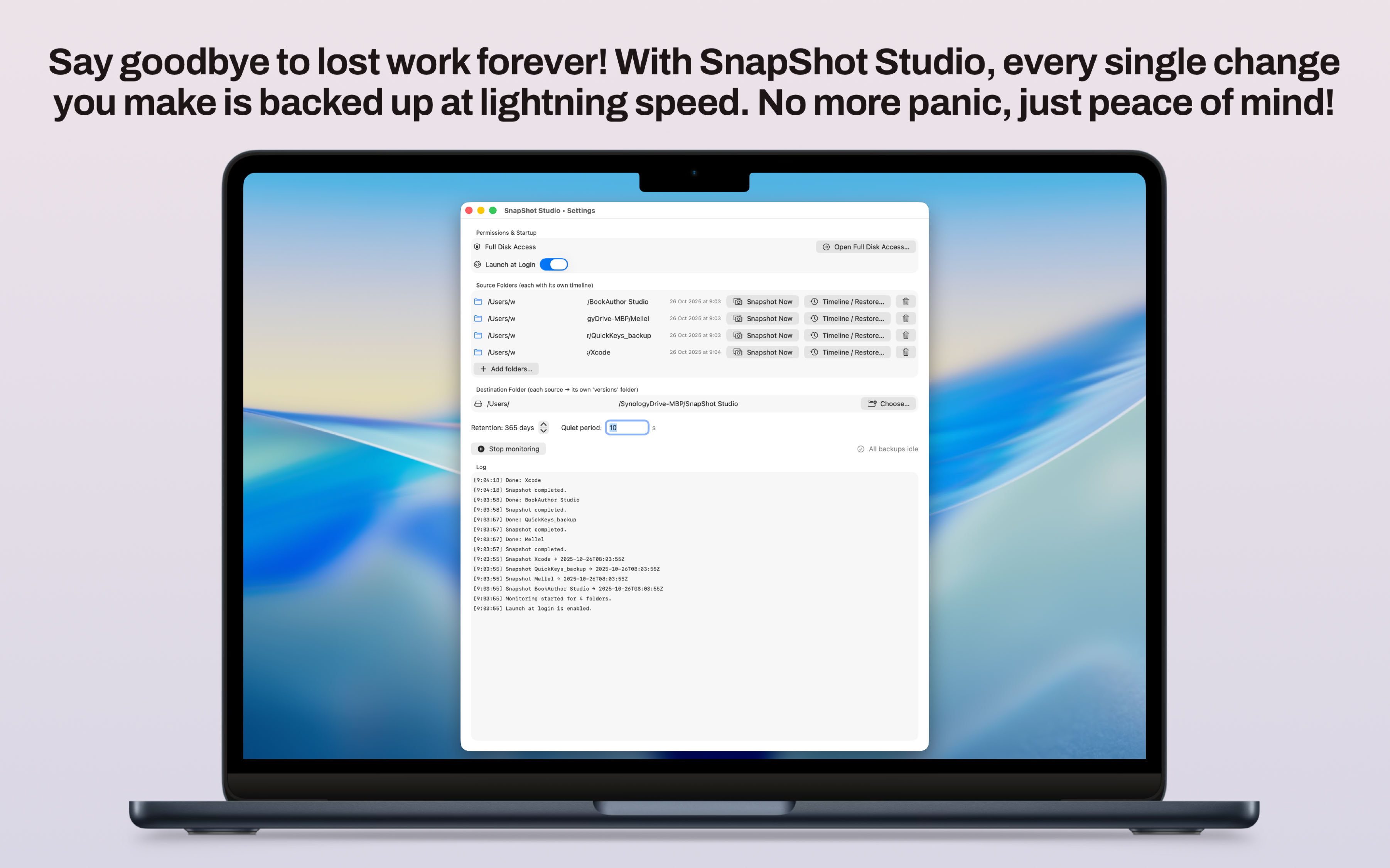 SnapShot Studio ProjectCycle